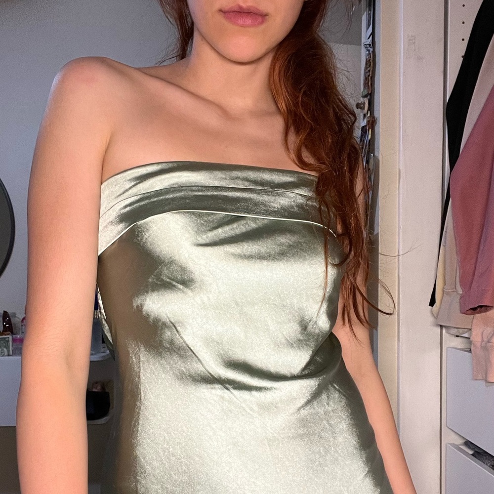 Silk Green Dress